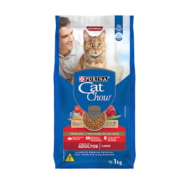 Ração Cat Chow para Gatos Adultos Sabor Carne 1kg - imagem adicional