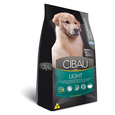 Ração Cibau Light Para Cães Adultos de Raças Médias e Grandes Medium & Maxi 12kg