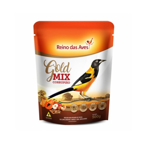 Ração Corrupião Gold Mix Reino das Aves 500g