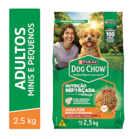 Ração Dog Chow Cães Adultos Raças Pequenas Carne, Frango e Arroz 2,5kg - imagem adicional
