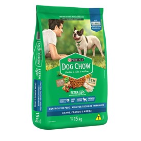 Ração Dog Chow Light para Cães Adultos Sabor Carne, Frango e Arroz 15kg