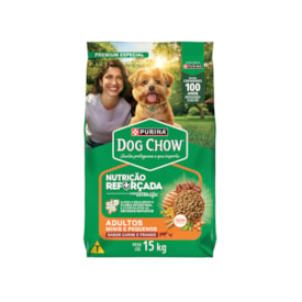Ração Dog Chow para Cães Adultos de Raças Pequenas Sabor Carne, Frango e Arroz 