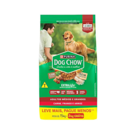 Ração Dog Chow para Cães Adultos Raças Médias Frango 18KG