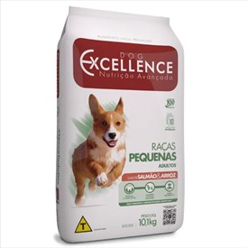 Ração Dog Excellence Cães Adultos Raças Pequenas Salmão e Arroz 10,1kg