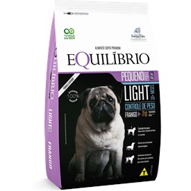 Ração Equilíbrio Light Cães Adultos Porte Pequeno Sabor Frango 1 kg