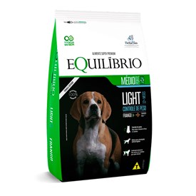 Ração Equilíbrio para Cachorro Adulto Light de Médio Porte Sabor Frango 12kg