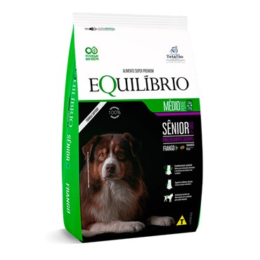 Ração Equilíbrio para Cachorro Sênior de Médio Porte Sabor Frango 12kg