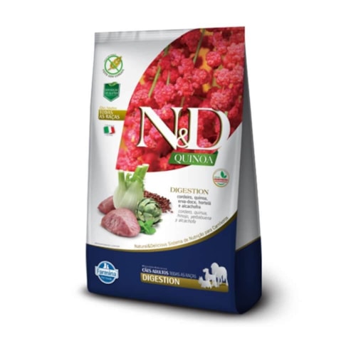 Ração Farmina N&D Quinoa Digestion Cães Adultos Cordeiro