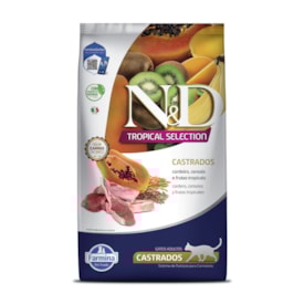 Ração Farmina N&D Tropical Selection Gatos Adultos Castrados Cordeiro, Cereais e Frutas Tropicais