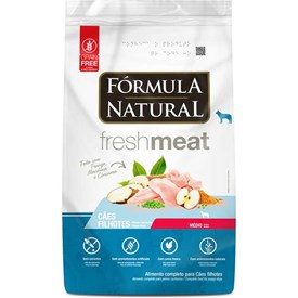 Ração Fórmula Natural Fresh Meat Cães Filhotes Raças Médias 12,0 kg