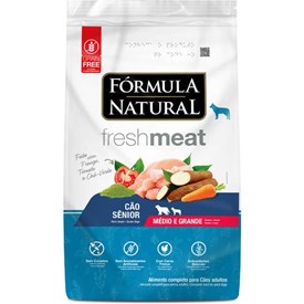 Ração Fórmula Natural Fresh Meat Cães Sênior Raças Médias e Grans 12,0 kg