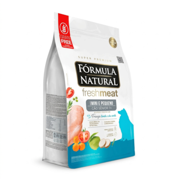 Ração Fórmula Natural Fresh Meat Cães Sênior Raças Mini e Pequenas Frango, Tomate e Chá Verde 10,1 kg
