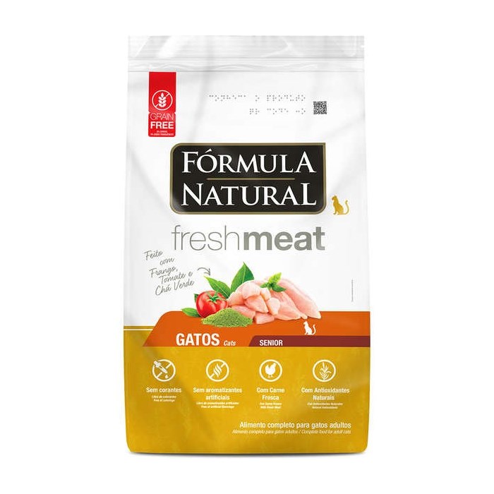 Ração Fórmula Natural Fresh Meat Gatos Sênior 1,0 kg