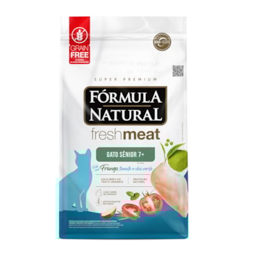 Ração Fórmula Natural Fresh Meat Gatos Sênior Frango Tomate e Chá Verde 10,1 kg