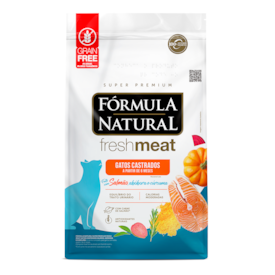 Ração Fórmula Natural Fresh Meat Salmão Gatos Castrados 1,0 kg
