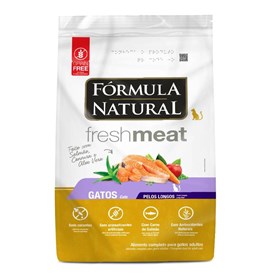 Ração Fórmula Natural Fresh Meat Salmão Gatos Pelos Longos 1,0 kg