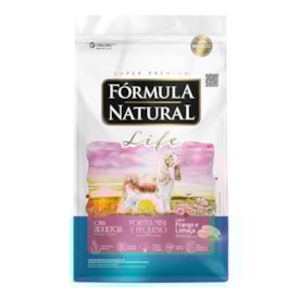 Ração Fórmula Natural Life Cães Adultos Raças Minis e Pequenas Frango e Linhaça 10,1kg