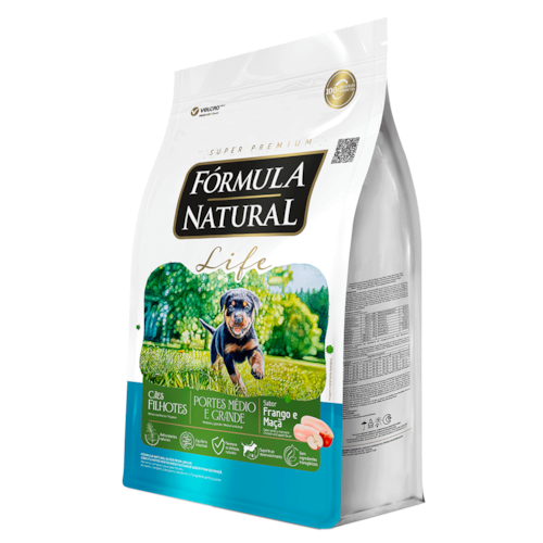 Ração Fórmula Natural Life Cães Filhotes Raças Médias e Grandes 10,1 kg
