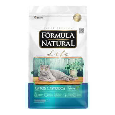 Ração Fórmula Natural Life Gatos Castrados Salmão 10,1kg
