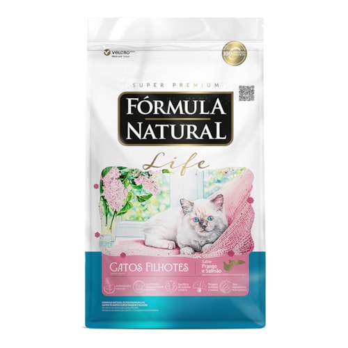 Ração Fórmula Natural Life Gatos Filhotes Frango e Salmão 10,1kg