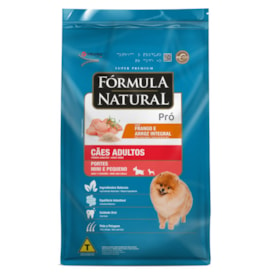 Ração Fórmula Natural Pró Cães Adultos Porte Mini e Pequeno Frango e Arroz Integral 20 kg