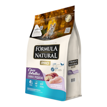 Ração Fórmula Natural Pró Super Premium Cães Adultos Portes Mini e Pequeno Sabor Frango e Arroz Integral 15kg - imagem adicional