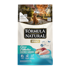 Ração Fórmula Natural Pró Super Premium Cães Filhotes Raças Médias e Grandes Frango e Arroz Integral 2,5 kg