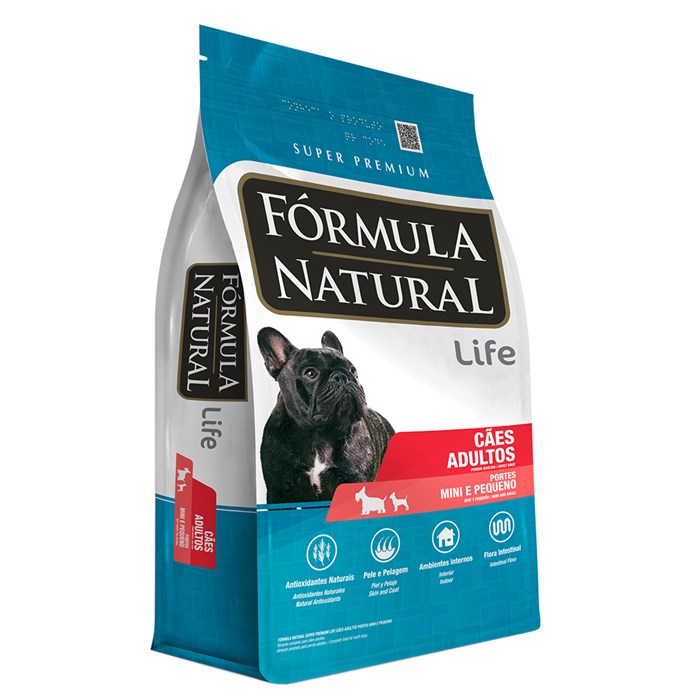 Ração Fórmula Natural Super Premium Life Cães Adultos Portes Mini e Pequeno 1 kg