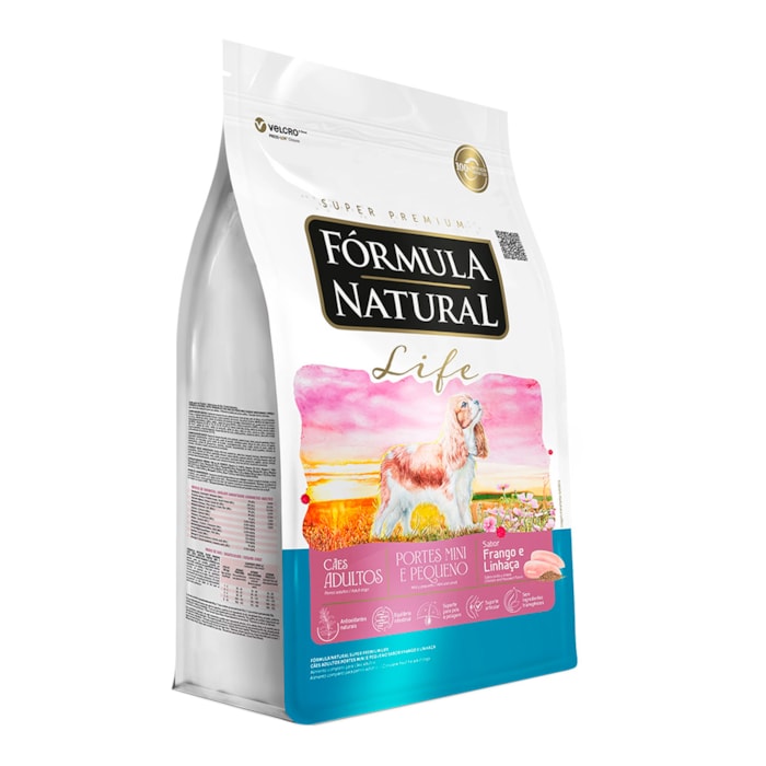 Ração Fórmula Natural Super Premium Life Cães Adultos Portes Mini e Pequeno 7 kg