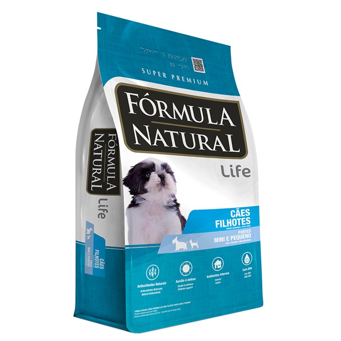 Ração Fórmula Natural Super Premium Life Cães Filhotes Portes Mini e Pequeno 1 kg