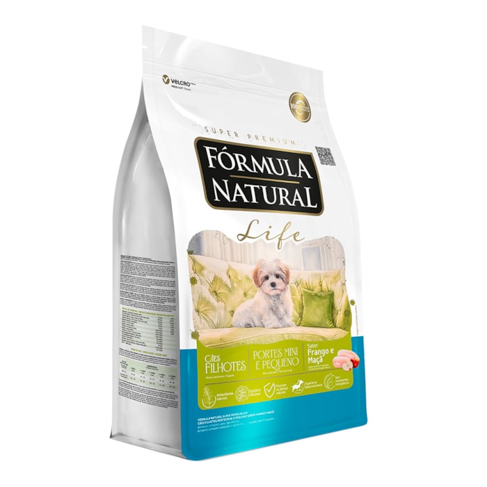 Ração Fórmula Natural Super Premium Life Cães Filhotes Portes Mini e Pequeno 7 kg