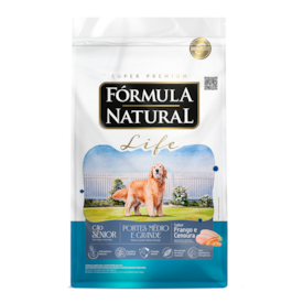 Ração Fórmula Natural Super Premium Life Cães Sênior Portes Médio e Grande Frango e Cenoura 15kg