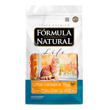 Ração Fórmula Natural Super Premium Life Gatos Castrados Sabor Frango 1kg