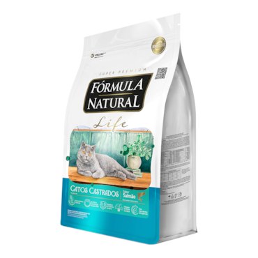 Ração Fórmula Natural Super Premium Life Gatos Castrados Salmão 1 kg - imagem adicional