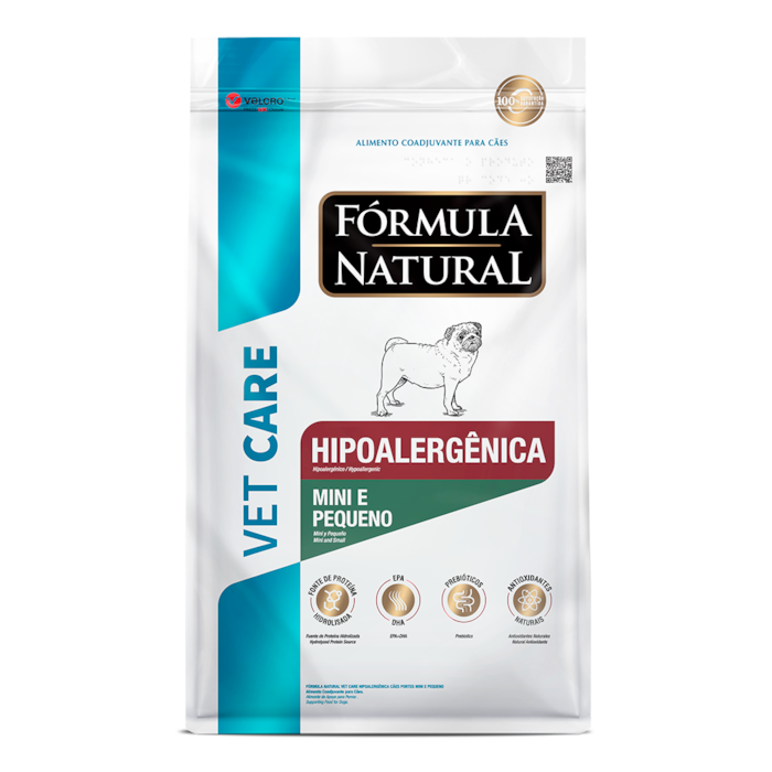 Ração Fórmula Natural Vet Care Hipoalergênica Cães Portes Mini e Pequeno 10,1 kg