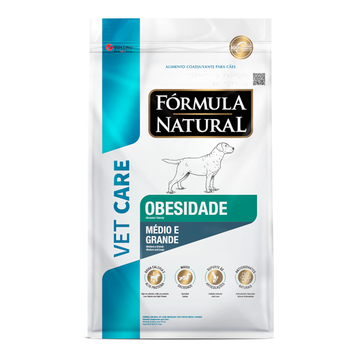 Ração Fórmula Natural Vet Care Obesidade Cães Portes Médio e Grande 10,1kg