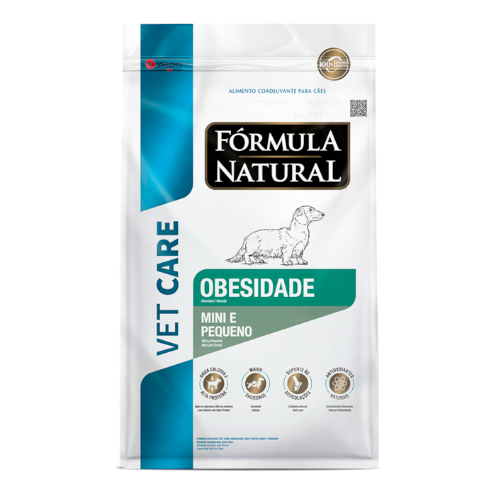 Ração Fórmula Natural Vet Care Obesidade Cães Portes Mini e Pequeno 10,1kg