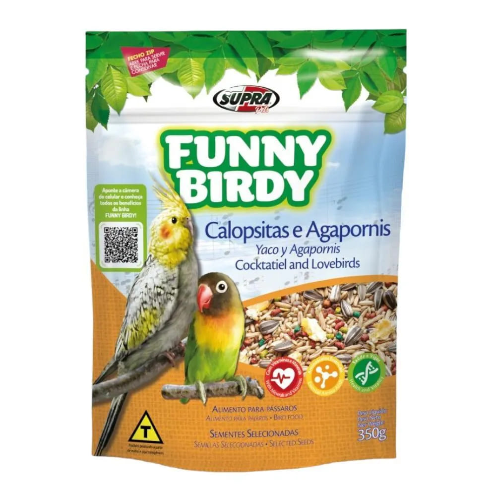 Ração Funny Birdy para Calopsita e Agapornis 350g