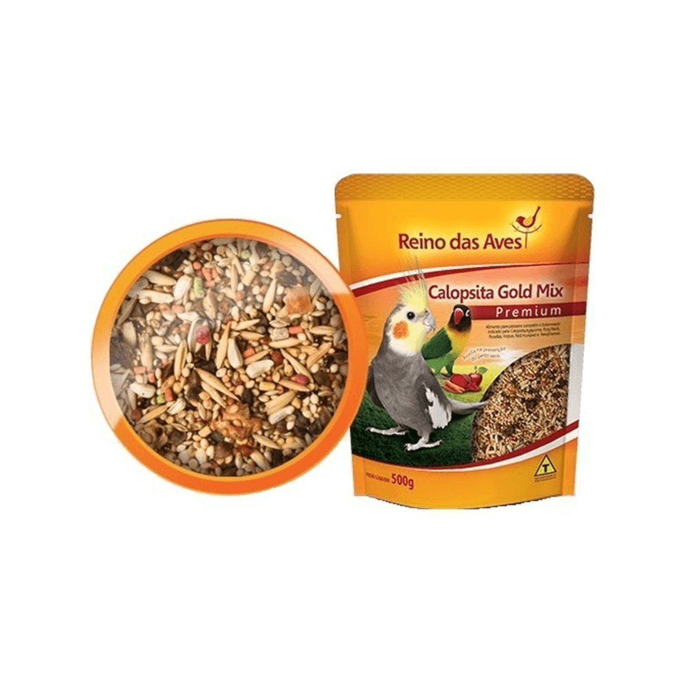 Ração Gold Mix Reino das Aves para Calopsita 500g