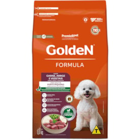 Ração Golden Formula Cães Adultos Porte Pequeno Mini Bits Sabor Carne e Arroz 1kg - imagem adicional