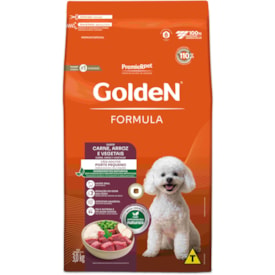 Ração Golden Formula Cães Adultos Porte Pequeno Mini Bits Sabor Carne e Arroz 3kg - imagem adicional
