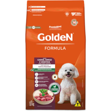 Ração Golden Formula Cães Adultos Porte Pequeno Mini Bits Sabor Carne e Arroz 3kg - imagem adicional
