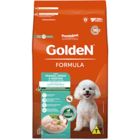 Ração Golden Formula Cães Adultos Porte Pequeno Mini Bits Sabor Frango, Arroz e Vegetais 1kg