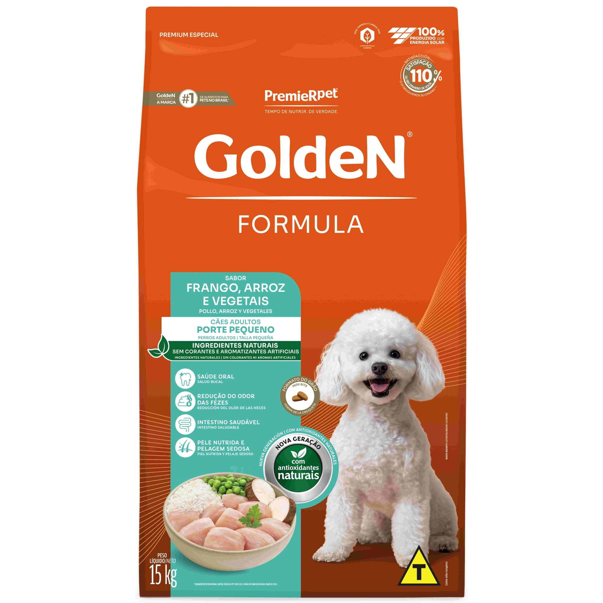 Ração Golden Special Cães Adultos Sabor Porte Pequeno Frango e
