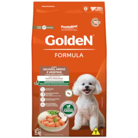 Ração Golden Formula Cães Adultos Porte Pequeno Mini Bits Sabor Salmão e Arroz 15kg - imagem adicional