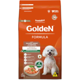 Ração Golden Formula Cães Adultos Porte Pequeno Mini Bits Salmão e Arroz 1kg - imagem adicional