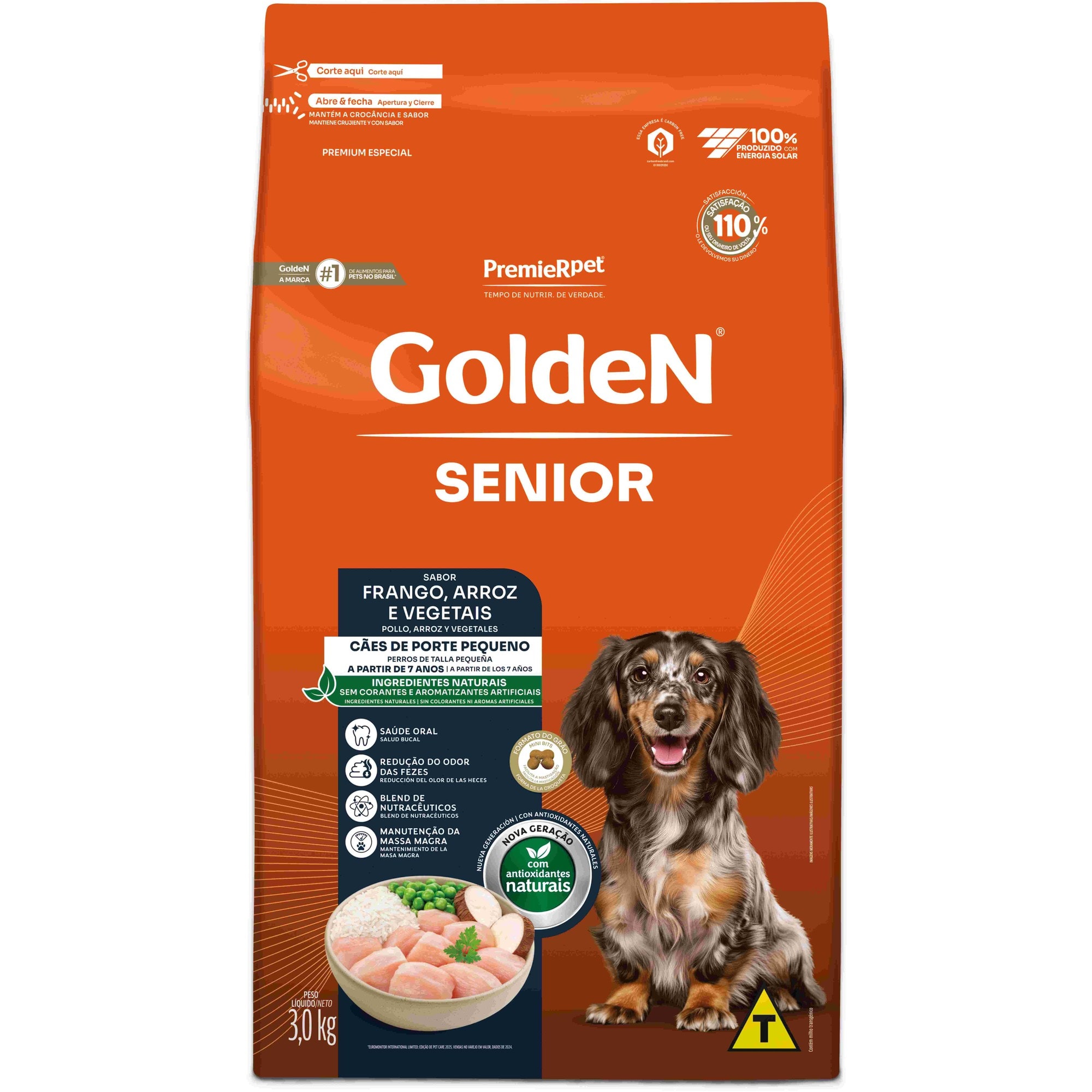 希少　ゴールデングース エキパージュ　ミニボストン　golden  Ração Golden Formula Cães Adultos Porte Pequeno Mini Bits Sabor