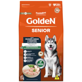 Ração Golden Formula Cães Adultos Senior Sabor Frango e Arroz 15kg