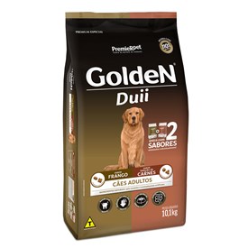 Ração Golden Fórmula Duii Sabor Frango e Carne para Cães Adultos 10,1kg