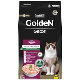 Ração Golden Formula Gatos Adultos Castrados Sabor Frango 10,1kg